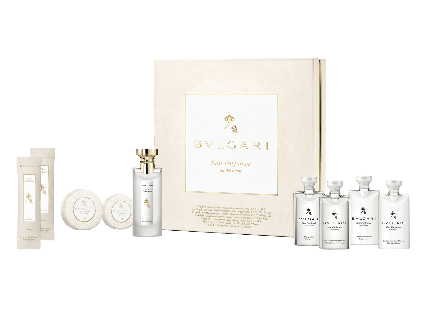 Bvlgari Eau parfumee au the Blanc 9pc Guest Set - ScentsForever