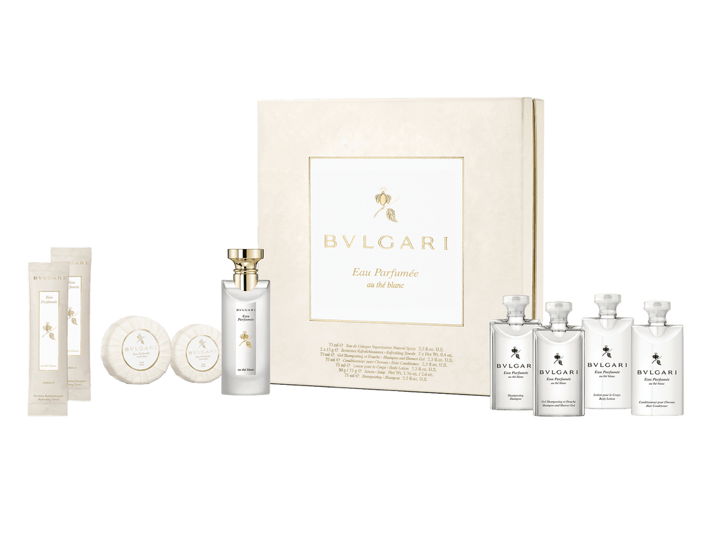 Bvlgari Eau parfumee au the Blanc 9pc Guest Set - ScentsForever