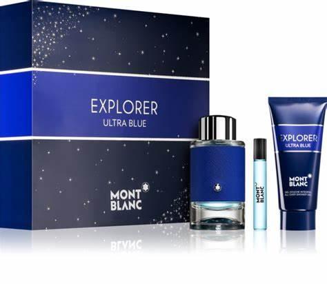 Mont Blanc Explorer Ultra Blue 3-Piece Gift Sets - ScentsForever