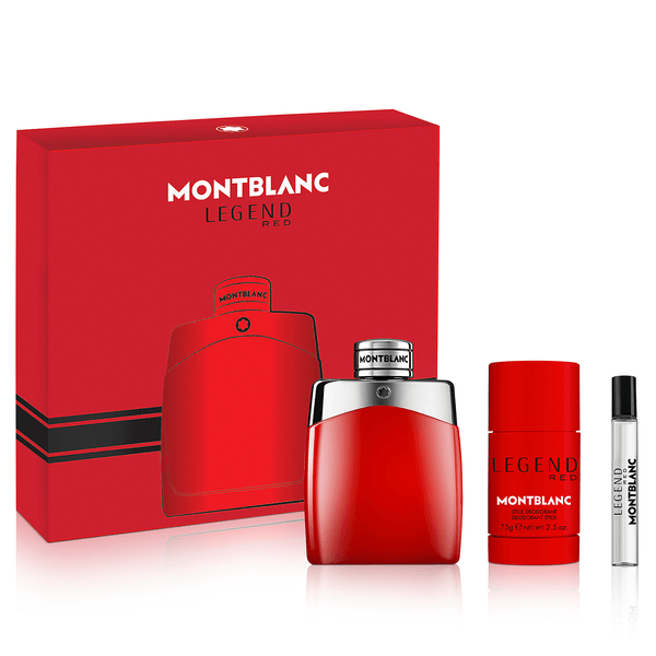 Mont Blanc Legend Red 3-Piece Gift Set - ScentsForever